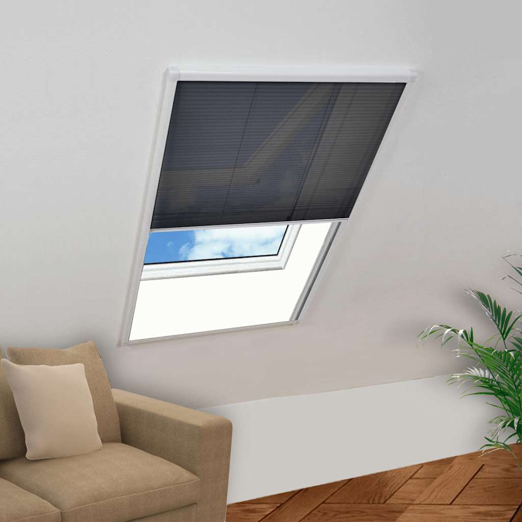 141129 vidaXL Plisse Insect Screen Window 80 x 160 cm