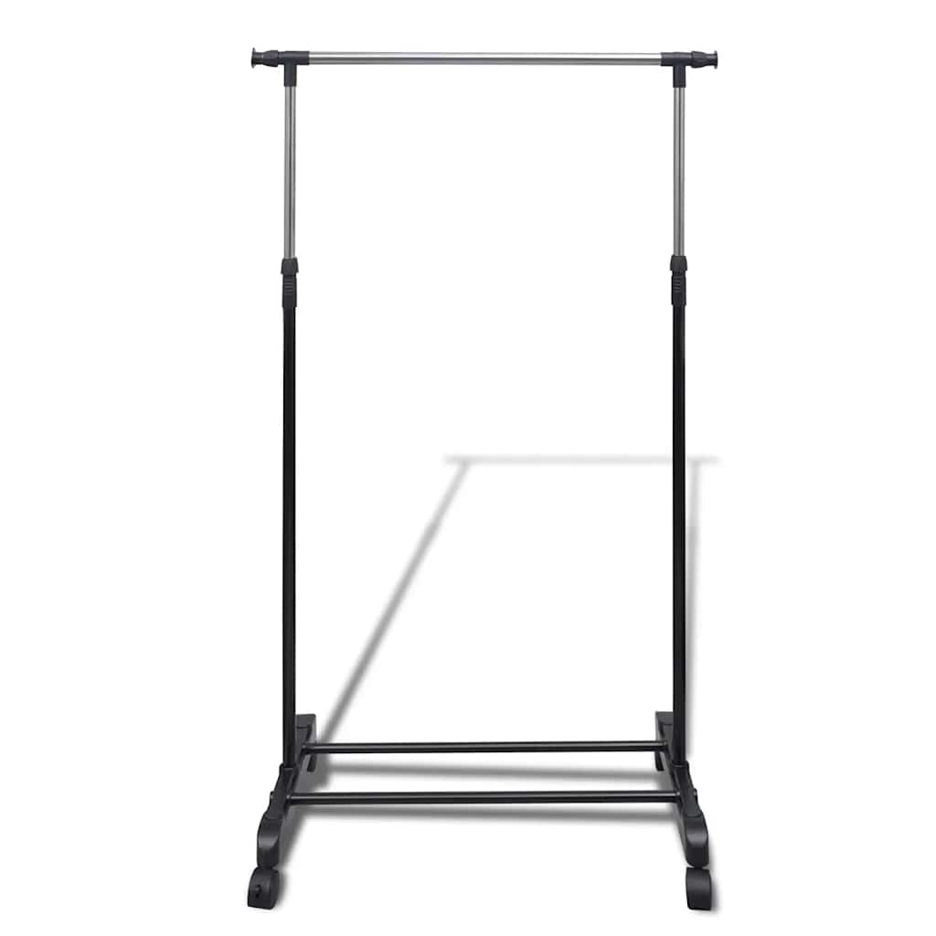 Clothes Rack | Set of 2 | Black, Silver | Stainless steel, PP plastic