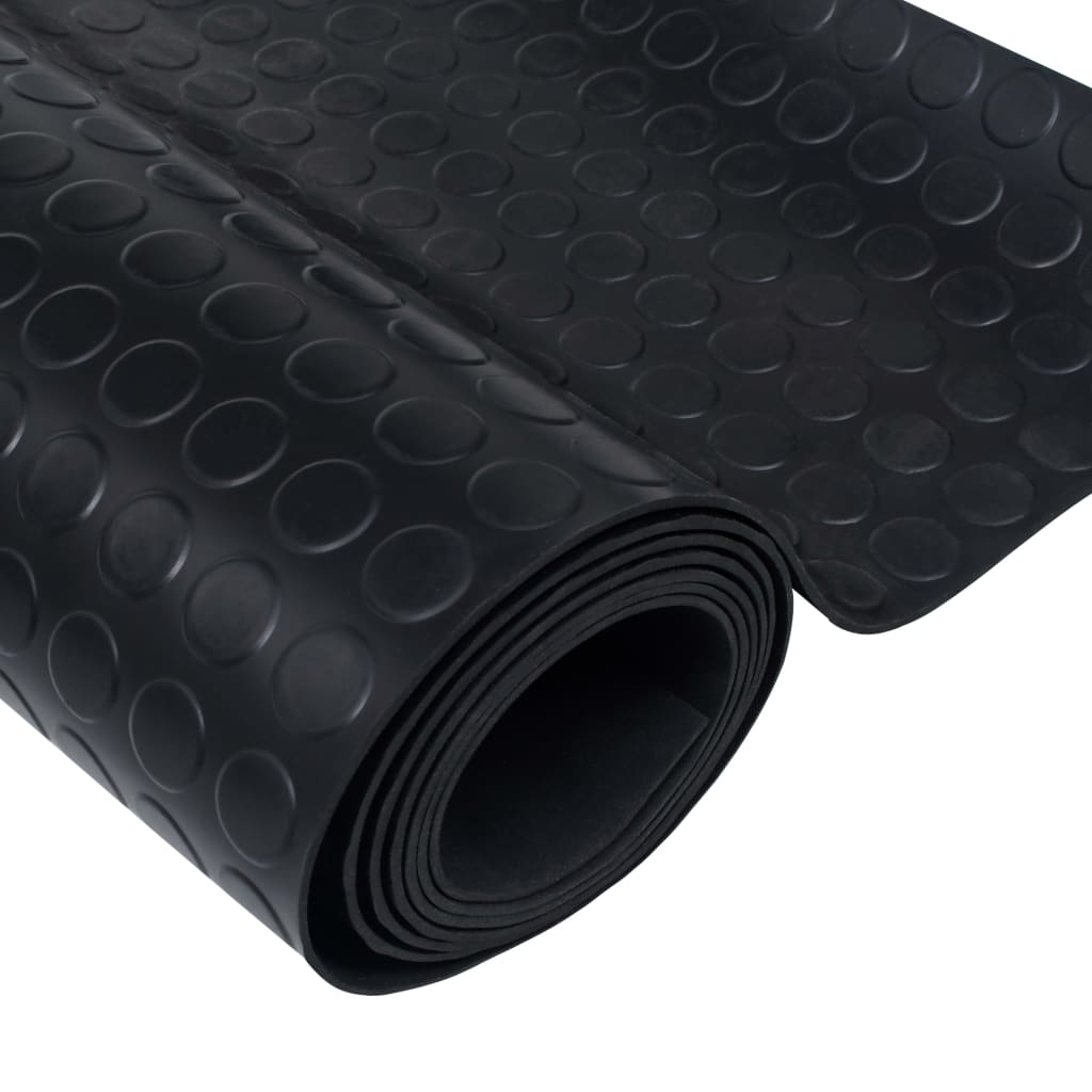 vidaXL Floor Mat Anti-Slip with Dots 5 x 1 m Rubber