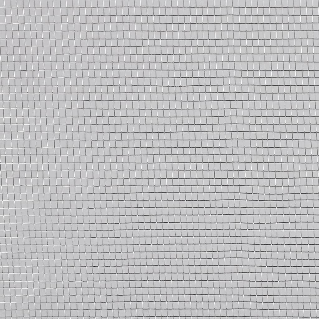 vidaXL Mesh Screen Aluminium 100x1000 cm Silver