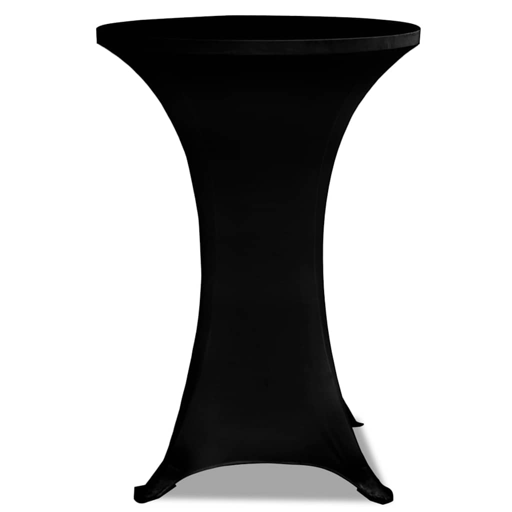 Standing Table Cover Ø70cm Black Stretch 2 pcs