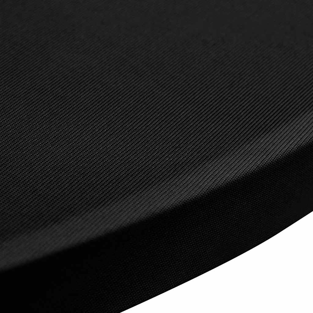 241206 Standing Table Cover Ø 80 cm Black Stretch 2 pcs