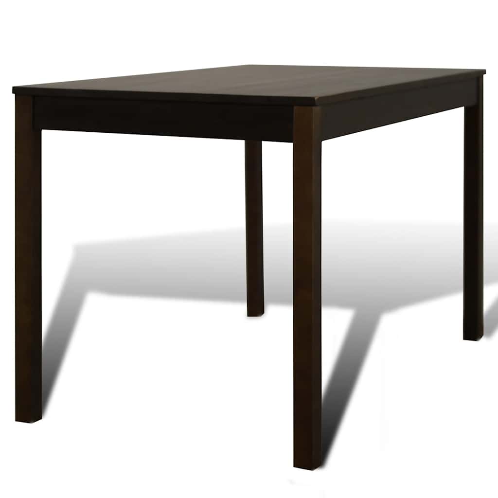 241221 Wooden Dining Table with 4 Chairs Brown
