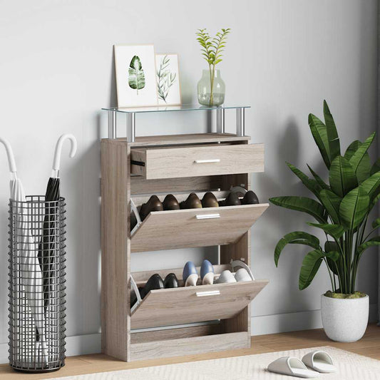 Shoe Cabinet | Oak | Engineered wood | Medium | Shoe Cabinet