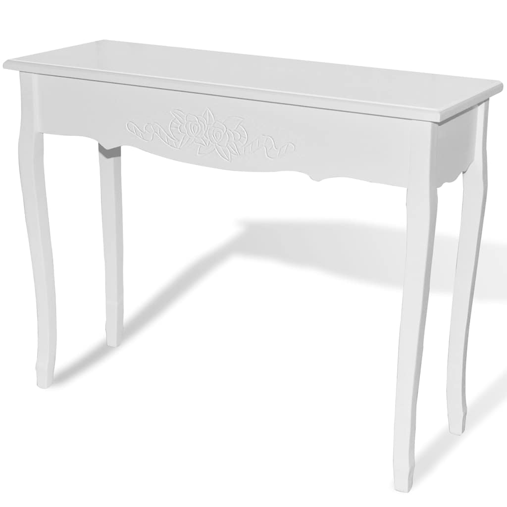 241144 vidaXL Dressing Console Table White