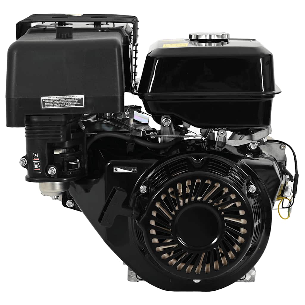 Petrol Engine 15 HP 11 kW Black