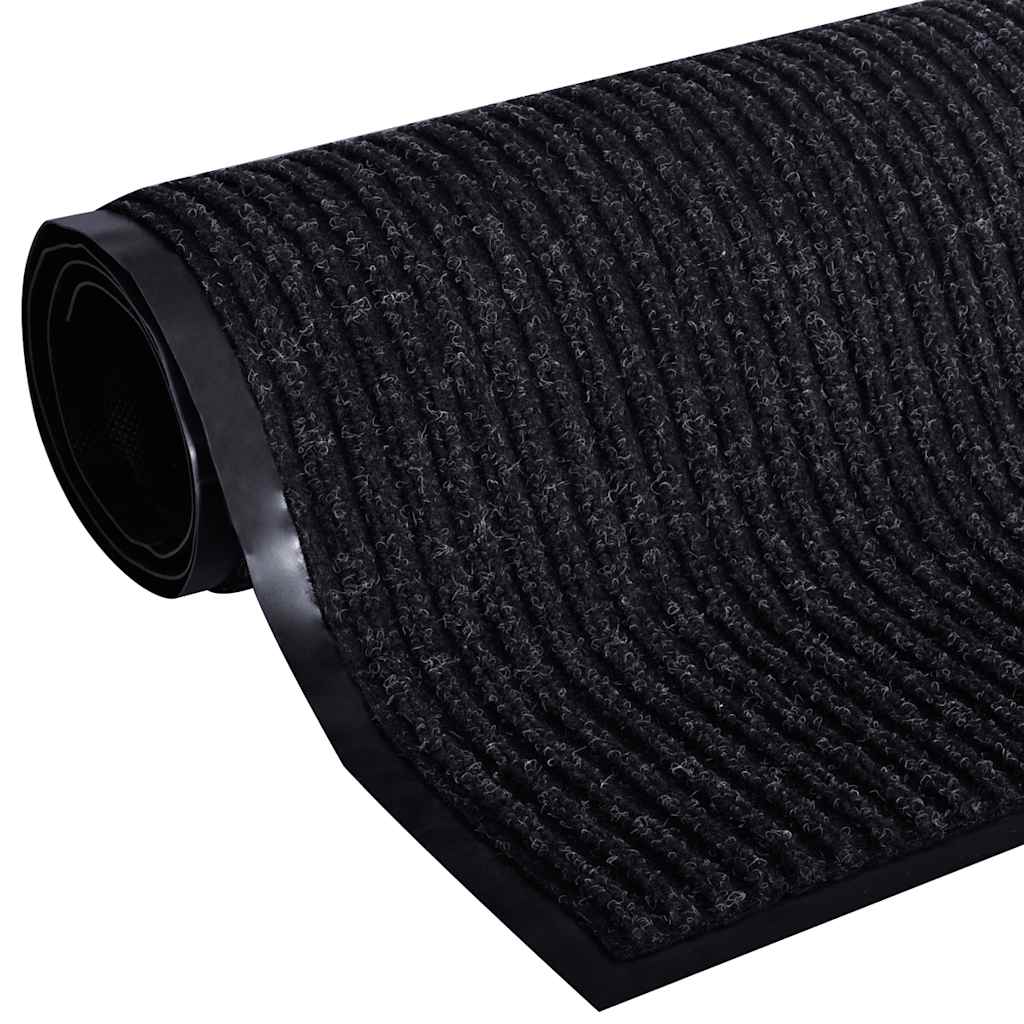 Door Mat Black 90 x 60 cm PVC