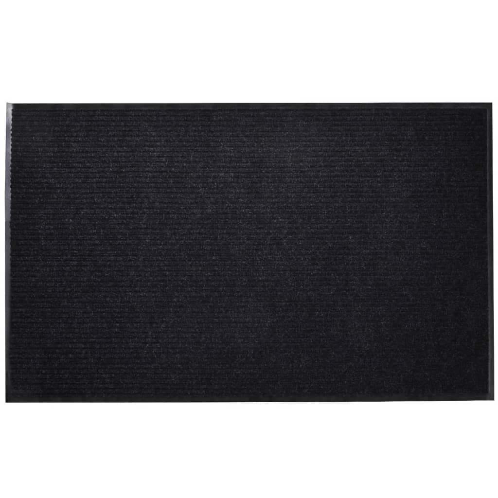 Doormat | Black | PVC backing, Polyester top | 90 x 120 cm | Non-slip