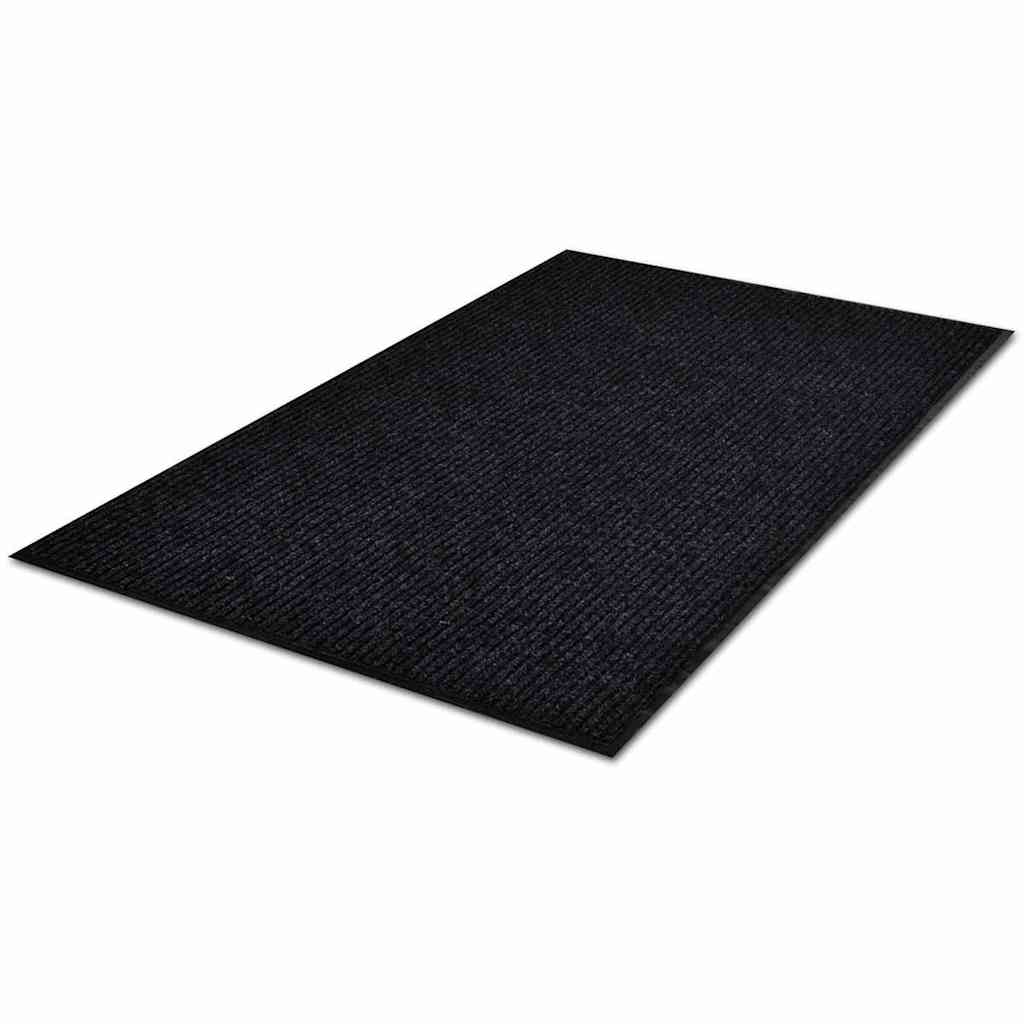 Door Mat Black 90 x 120 cm PVC