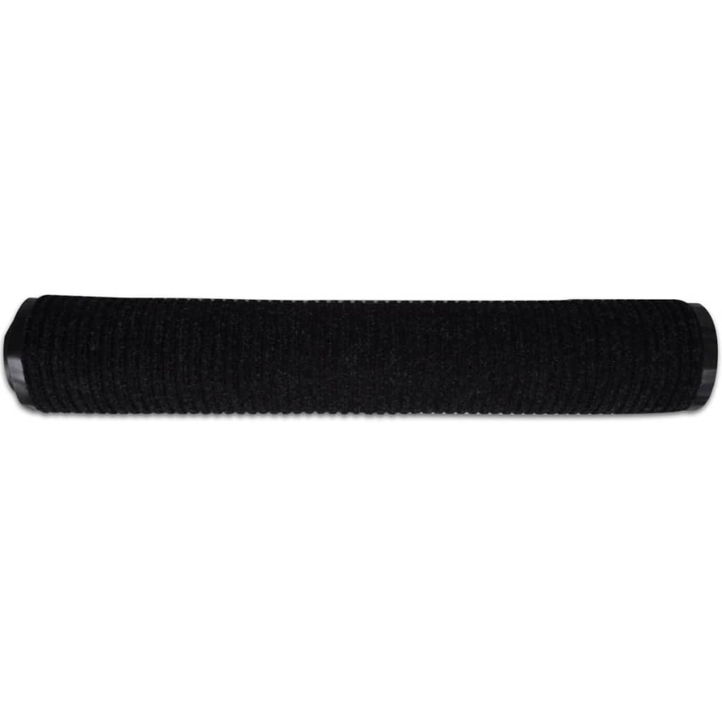 Doormat | Black | PVC backing, Polyester top | 90 x 120 cm | Non-slip
