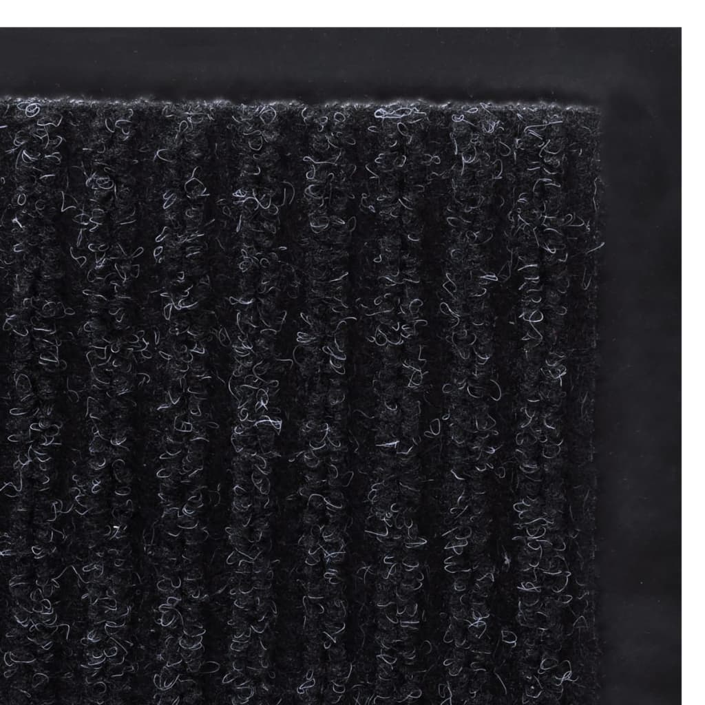 Doormat | Black | PVC backing, Polyester top | 90 x 120 cm | Non-slip