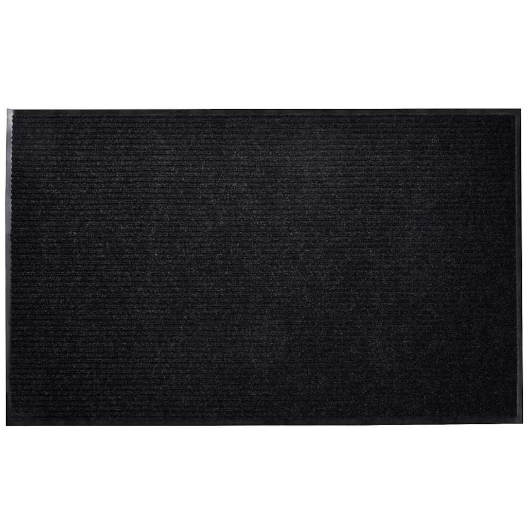 Door Mat | Black | PVC backing, Polyester fabric | 90 x 150 cm | Non-slip
