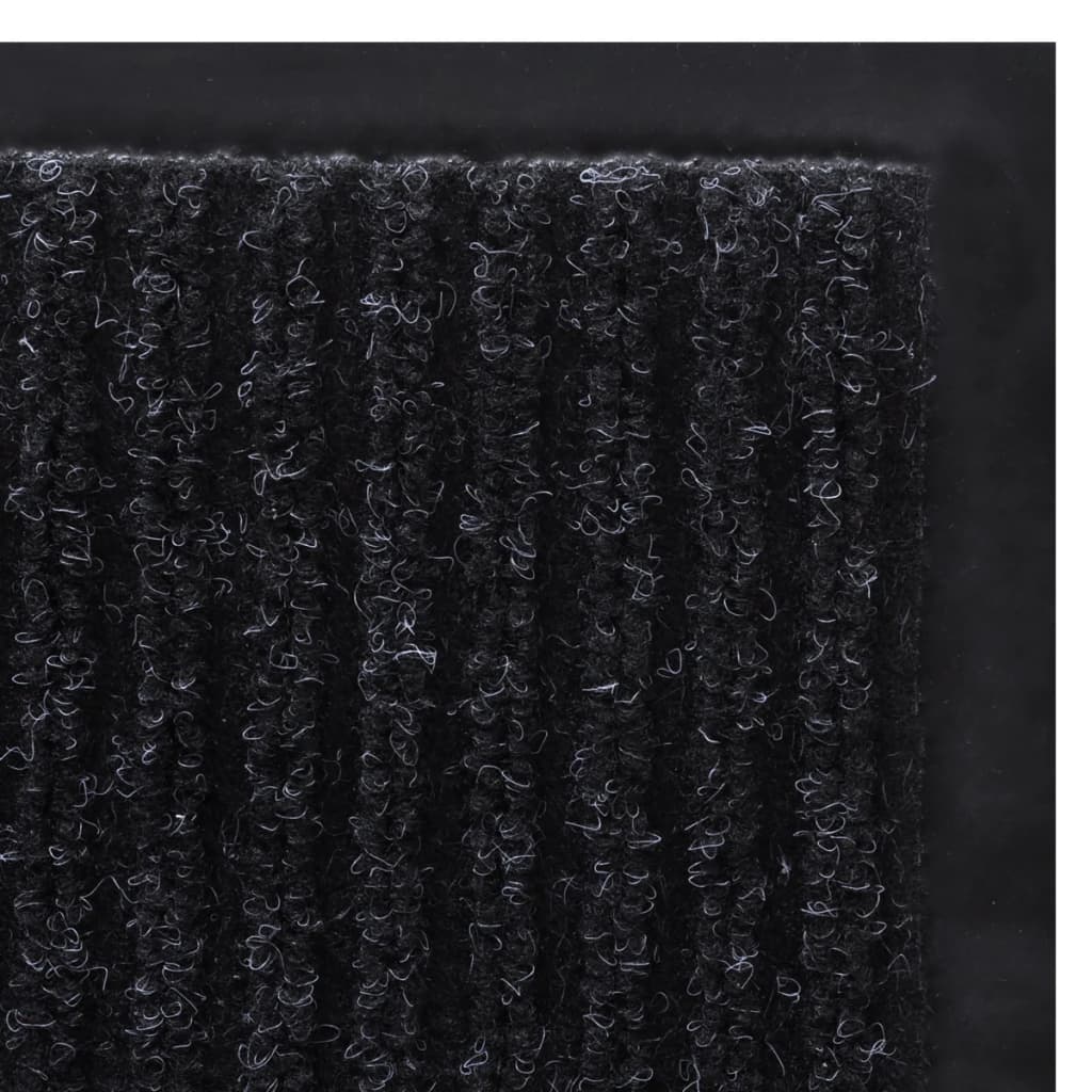 Doormat | Black | Polyester | 120 x 180 cm | Doormat | Rectangular