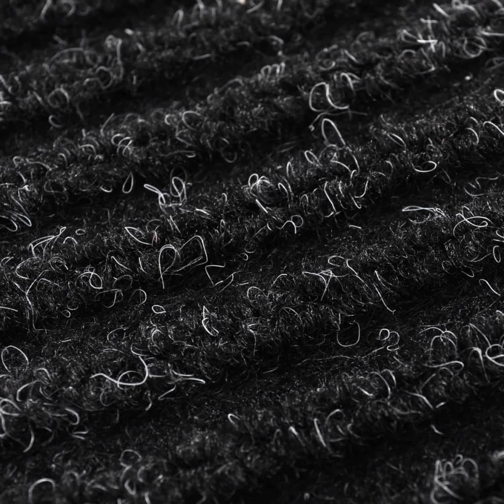 Doormat | Black | Polyester | 120 x 180 cm | Doormat | Rectangular