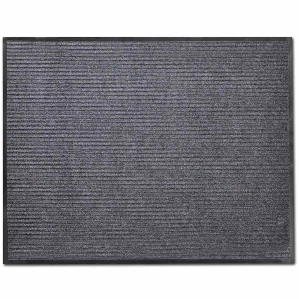 Door Mat Grey 90 x 60 cm PVC