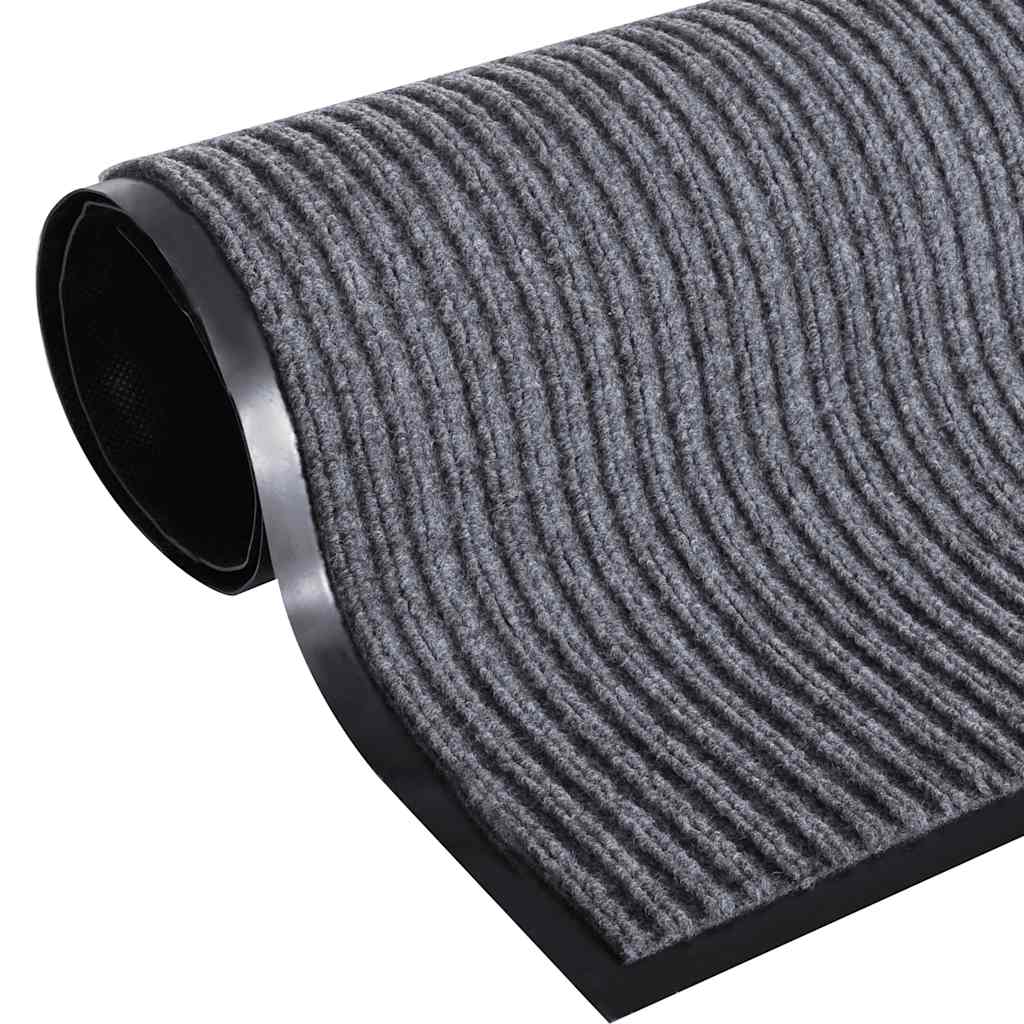 Door Mat Grey 90 x 60 cm PVC