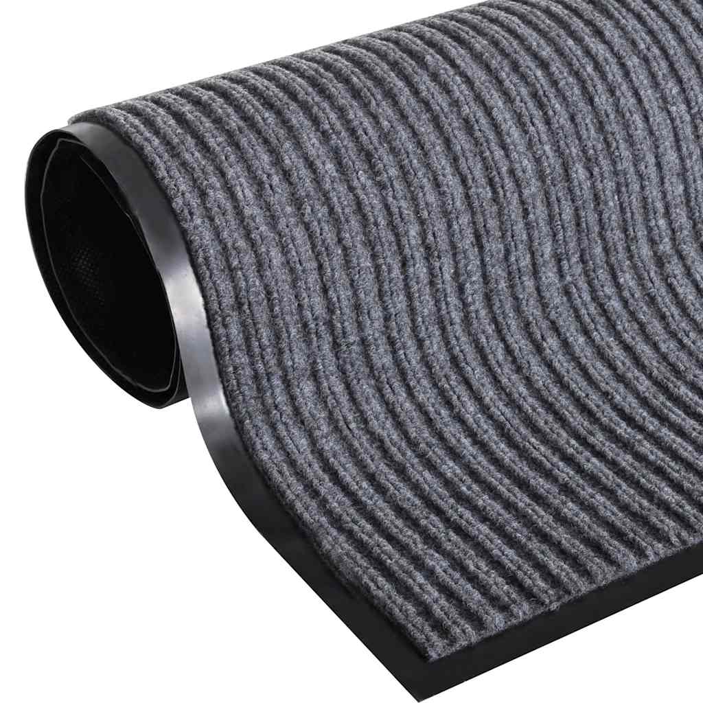 Door Mat Grey 90 x 120 cm PVC