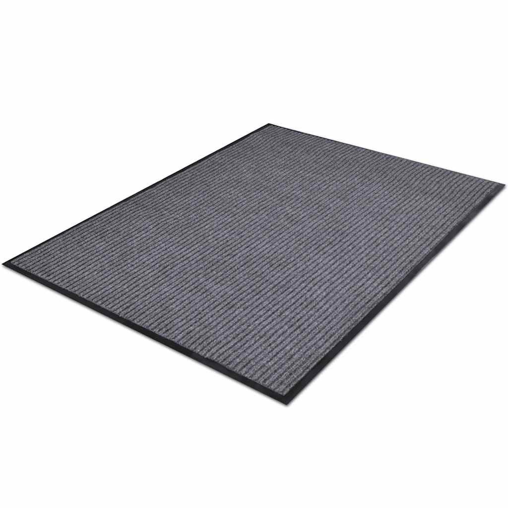 Door Mat Grey 90 x 120 cm PVC