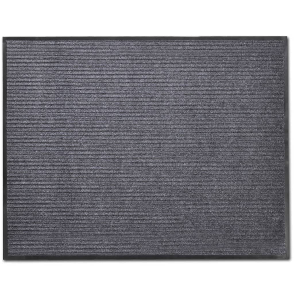 Door Mat Grey 90 x 150 cm PVC