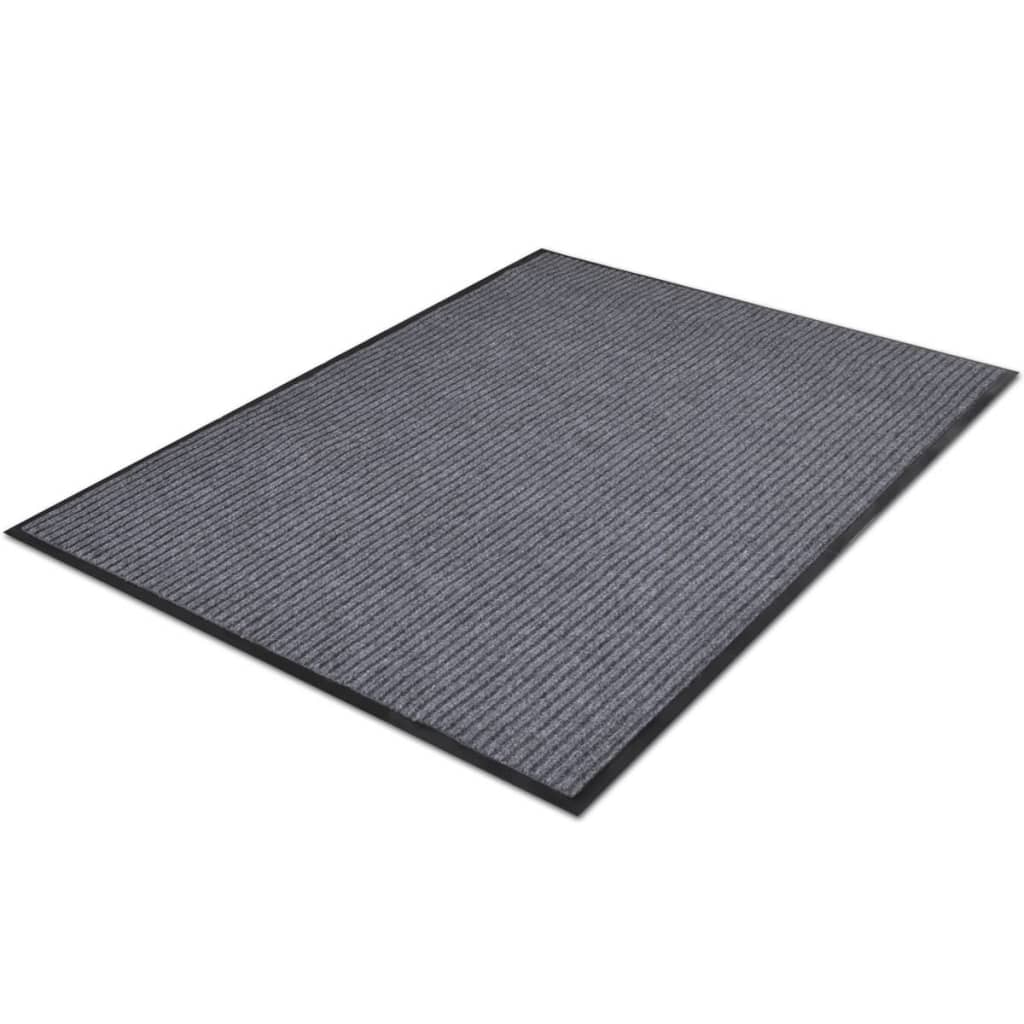 Door Mat Grey 90 x 150 cm PVC