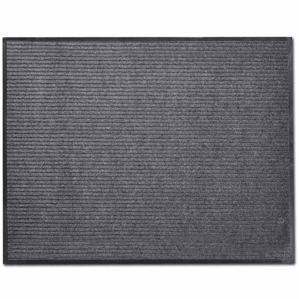 Door Mat Grey 120 x 180 cm PVC
