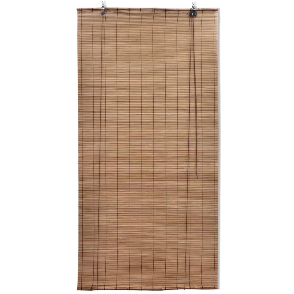 Brown Bamboo Roller Blinds 120 x 220 cm