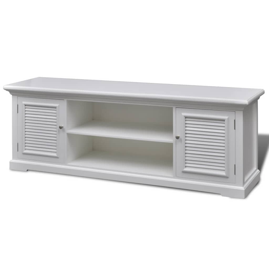 vidaXL TV Stand White Wood