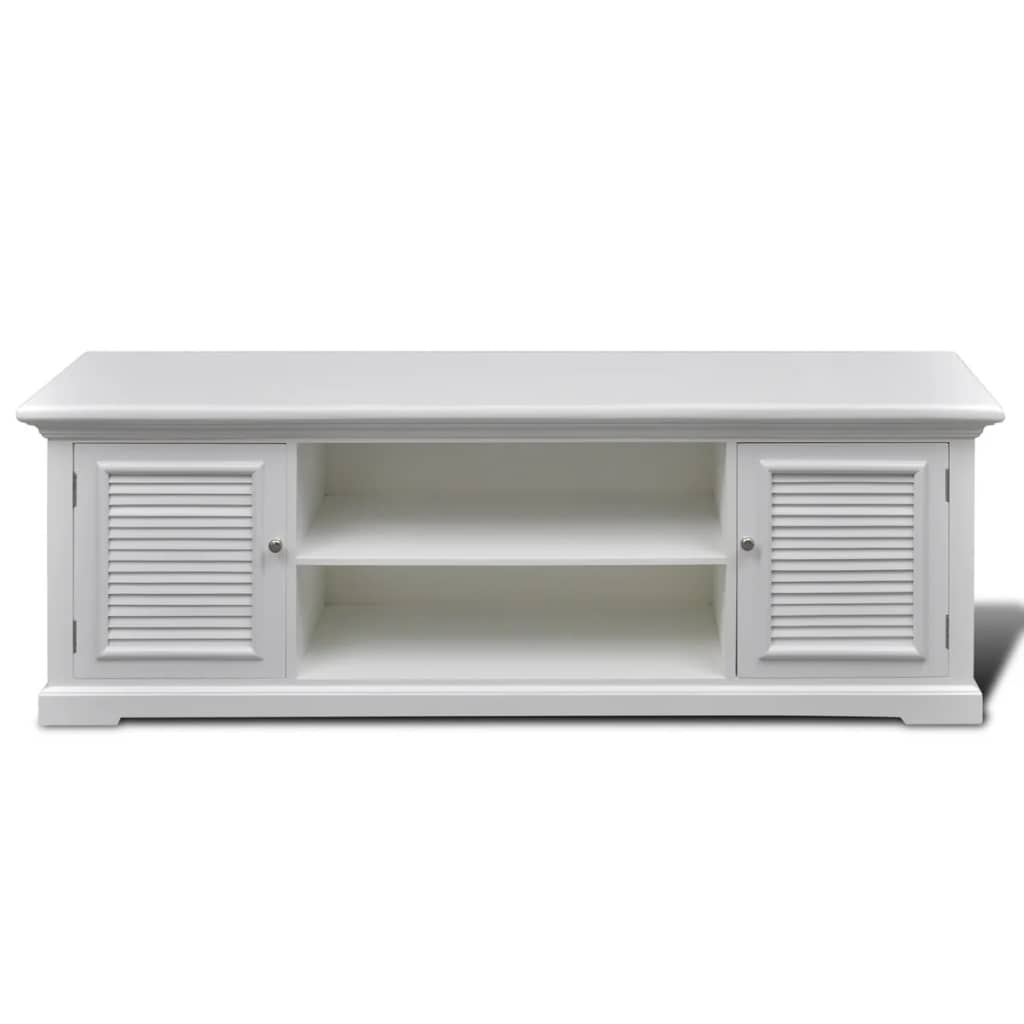 vidaXL TV Stand White Wood