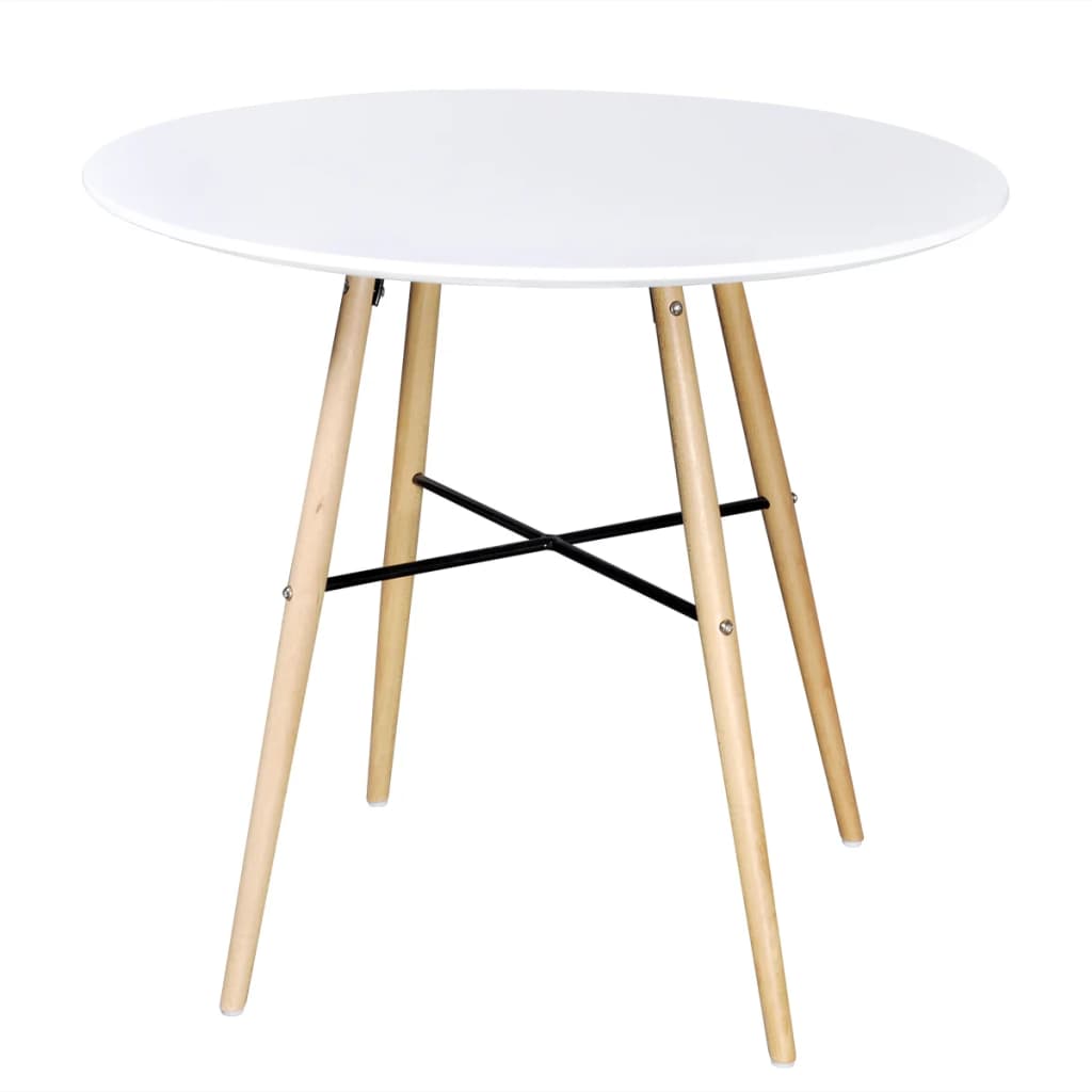 vidaXL Dining Table MDF Round White