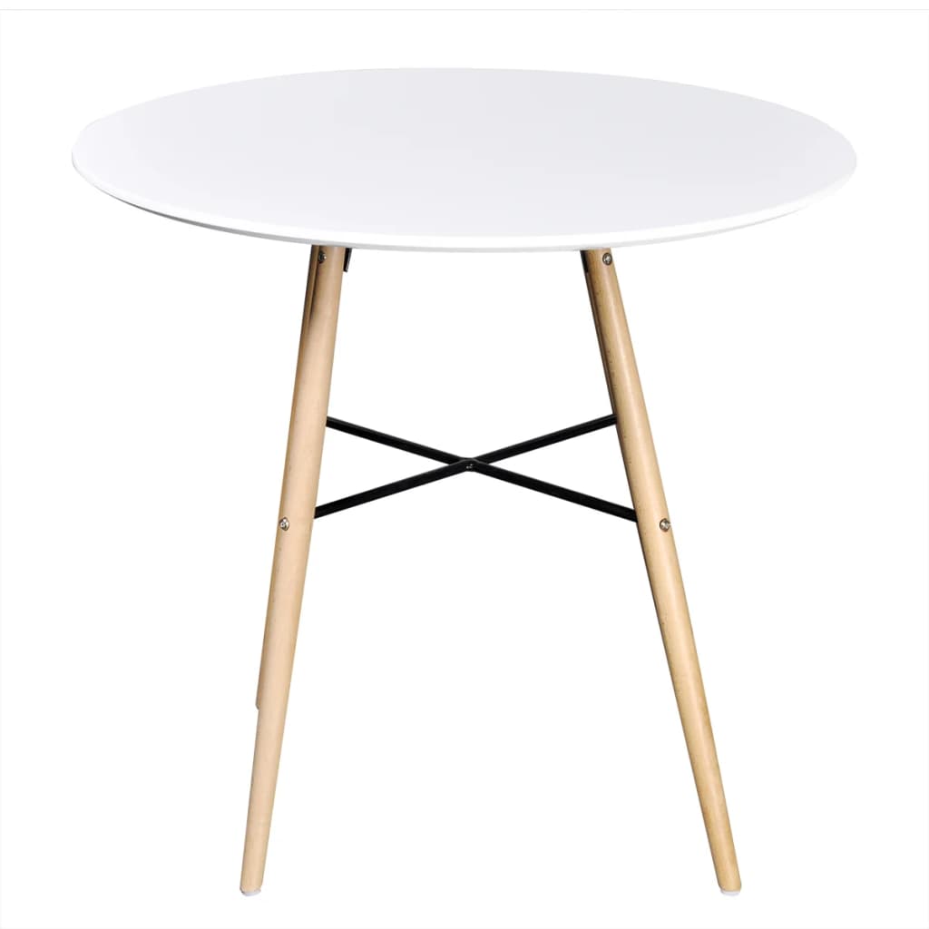 vidaXL Dining Table MDF Round White