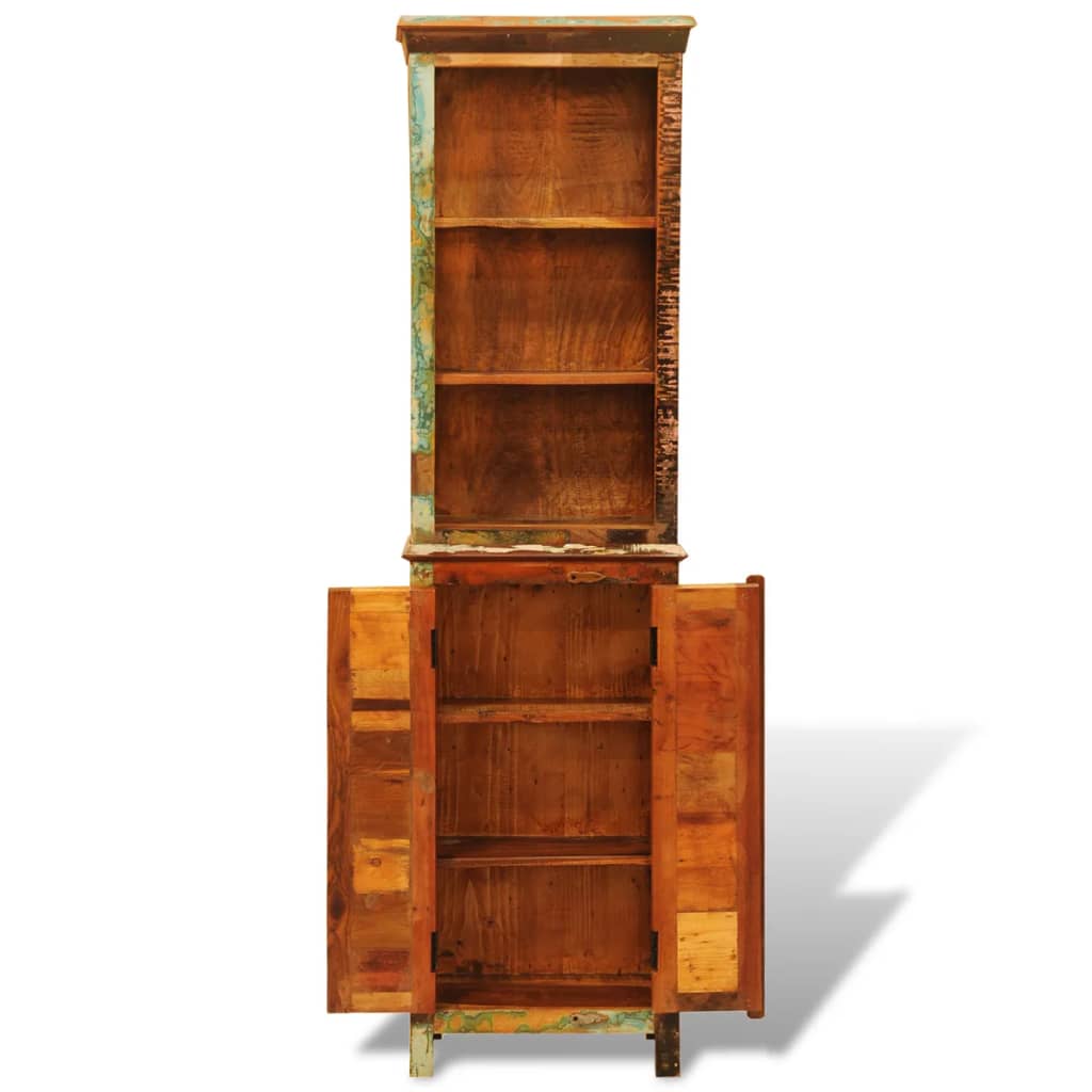 Vintage Style Reclaimed Solid Wood Bookshelf