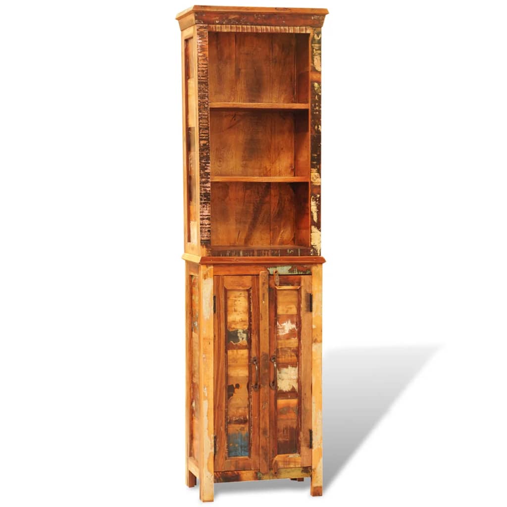 Vintage Style Reclaimed Solid Wood Bookshelf