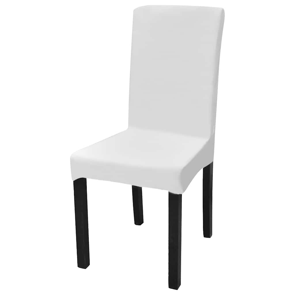 Cover | Set of 6 | White | 90% Polyester, 10% Elastane | Universal fit