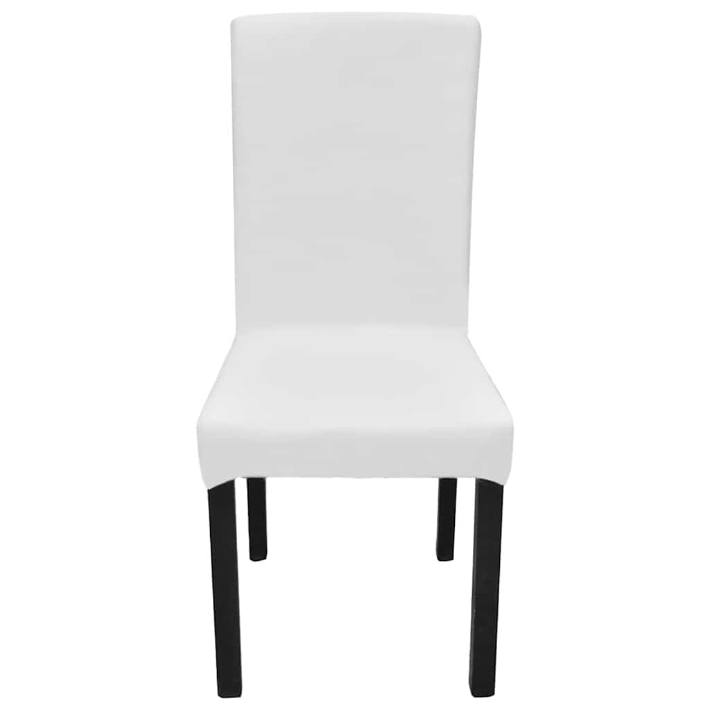 Cover | Set of 6 | White | 90% Polyester, 10% Elastane | Universal fit