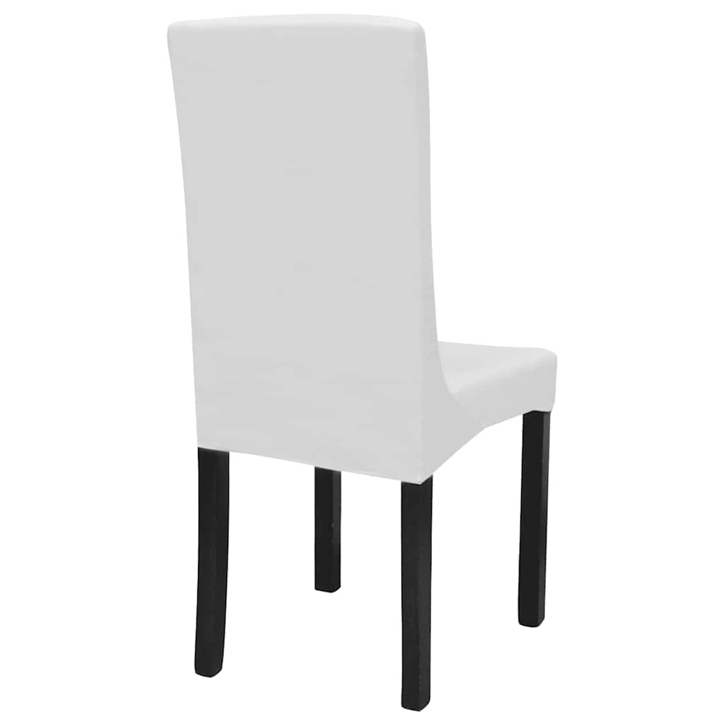 Cover | Set of 6 | White | 90% Polyester, 10% Elastane | Universal fit