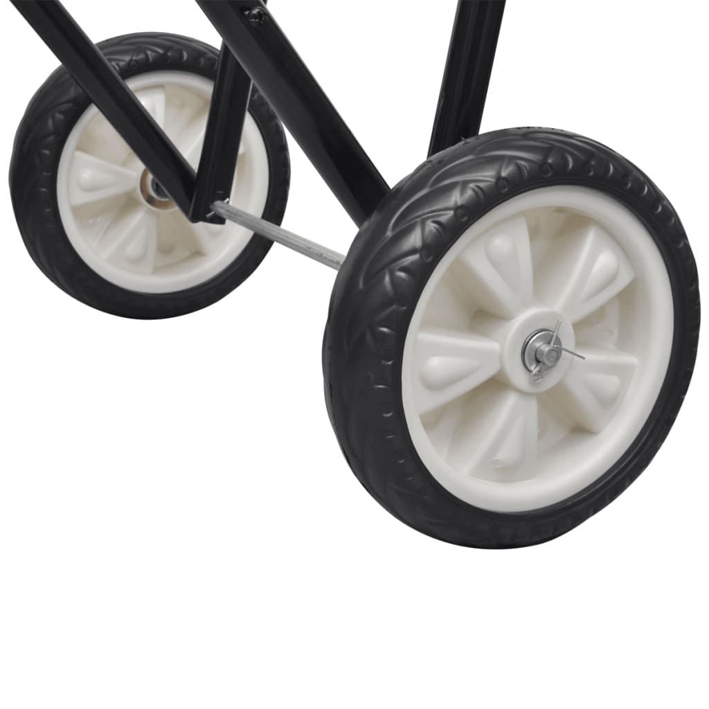 Metal Foldable Saddle Rack with Wheels