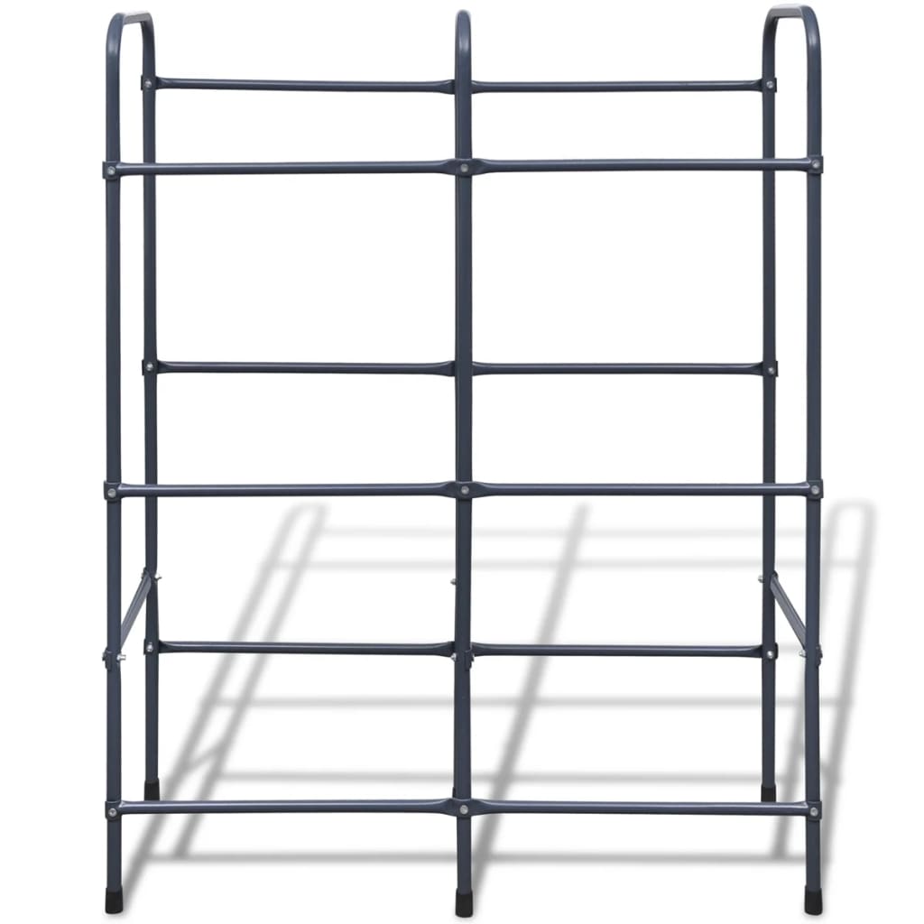 vidaXL Steel Shelf for 6 Crates