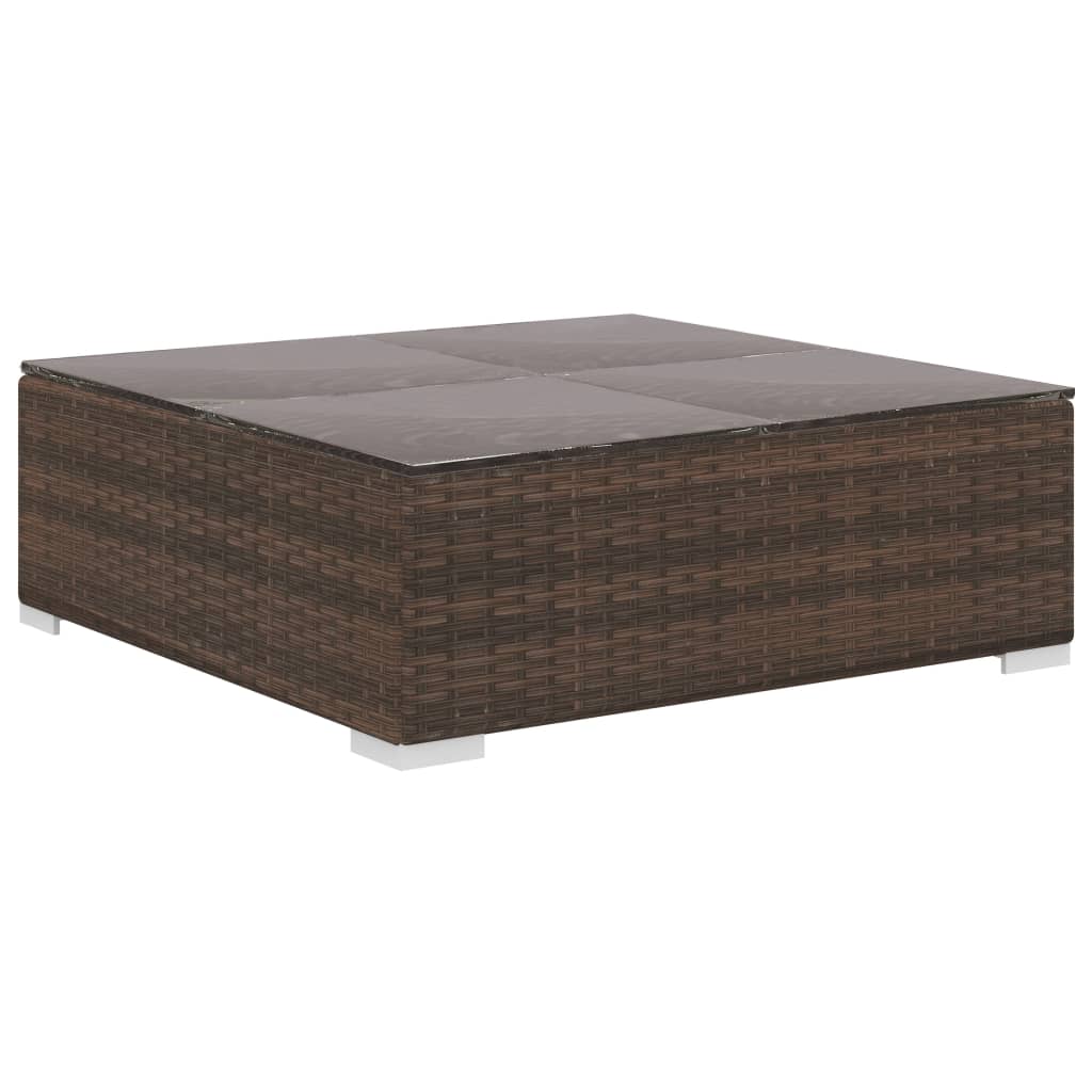 Patio Furniture | Brown | PE Rattan | Set | Modular | Patio Lounge Set