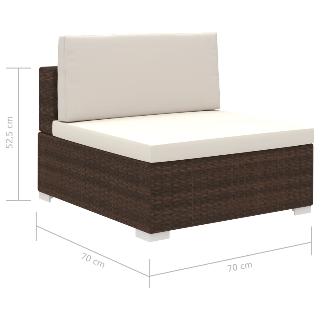 Patio Furniture | Brown | PE Rattan | Set | Modular | Patio Lounge Set