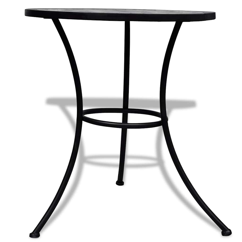 Garden Table | Black and White | Tough Powder-coated Iron