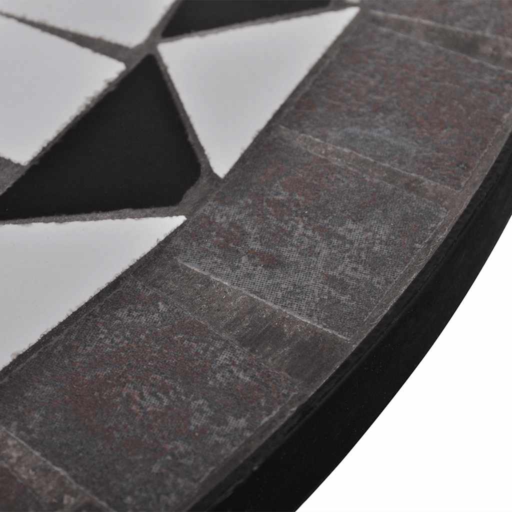 Garden Table | Black and White | Tough Powder-coated Iron