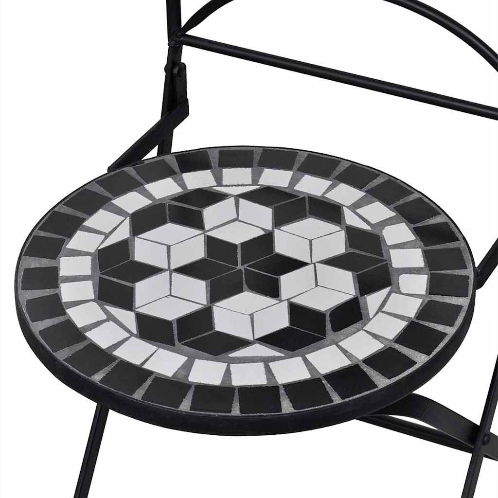 Garden Chair | Set of 2 | Black and White