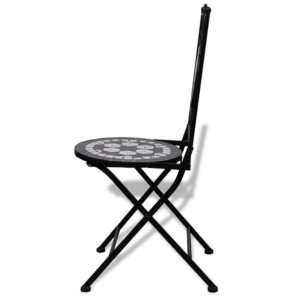 Garden Chair | Set of 2 | Black and White