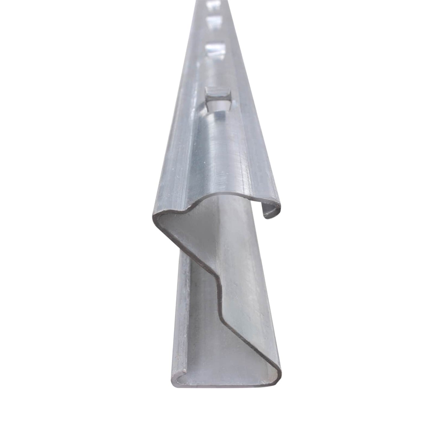 Fence Post 10 pcs Silver 200 cm Steel