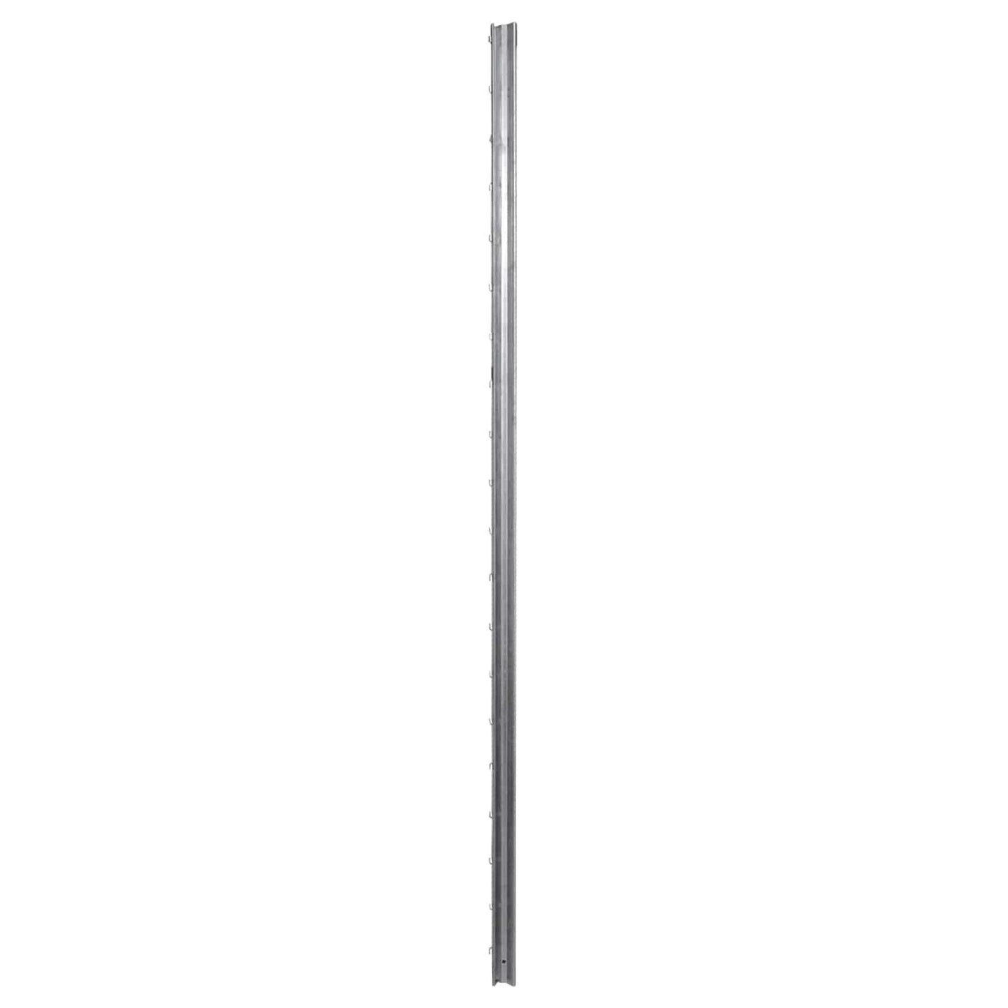 Fence Post 10 pcs Silver 200 cm Steel