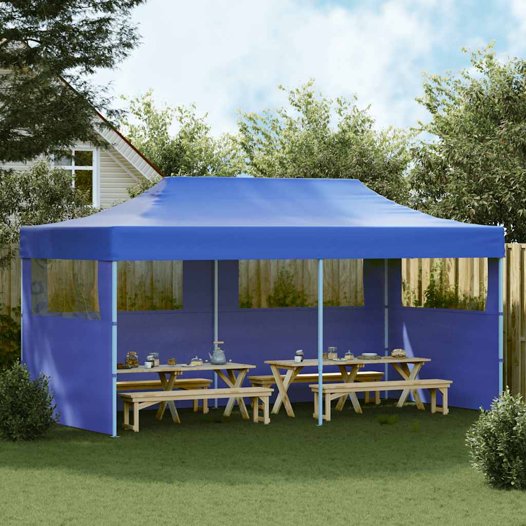 41583 vidaXL Blue Foldable Pop-up Party Tent 3 x 6 m