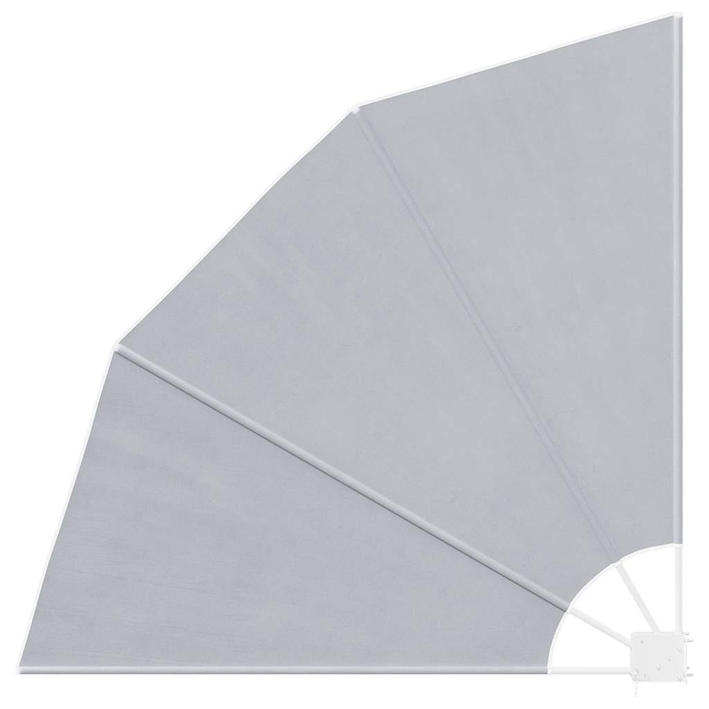 41575 vidaXL Collapsible Balcony Side Awning Grey 140x140 cm