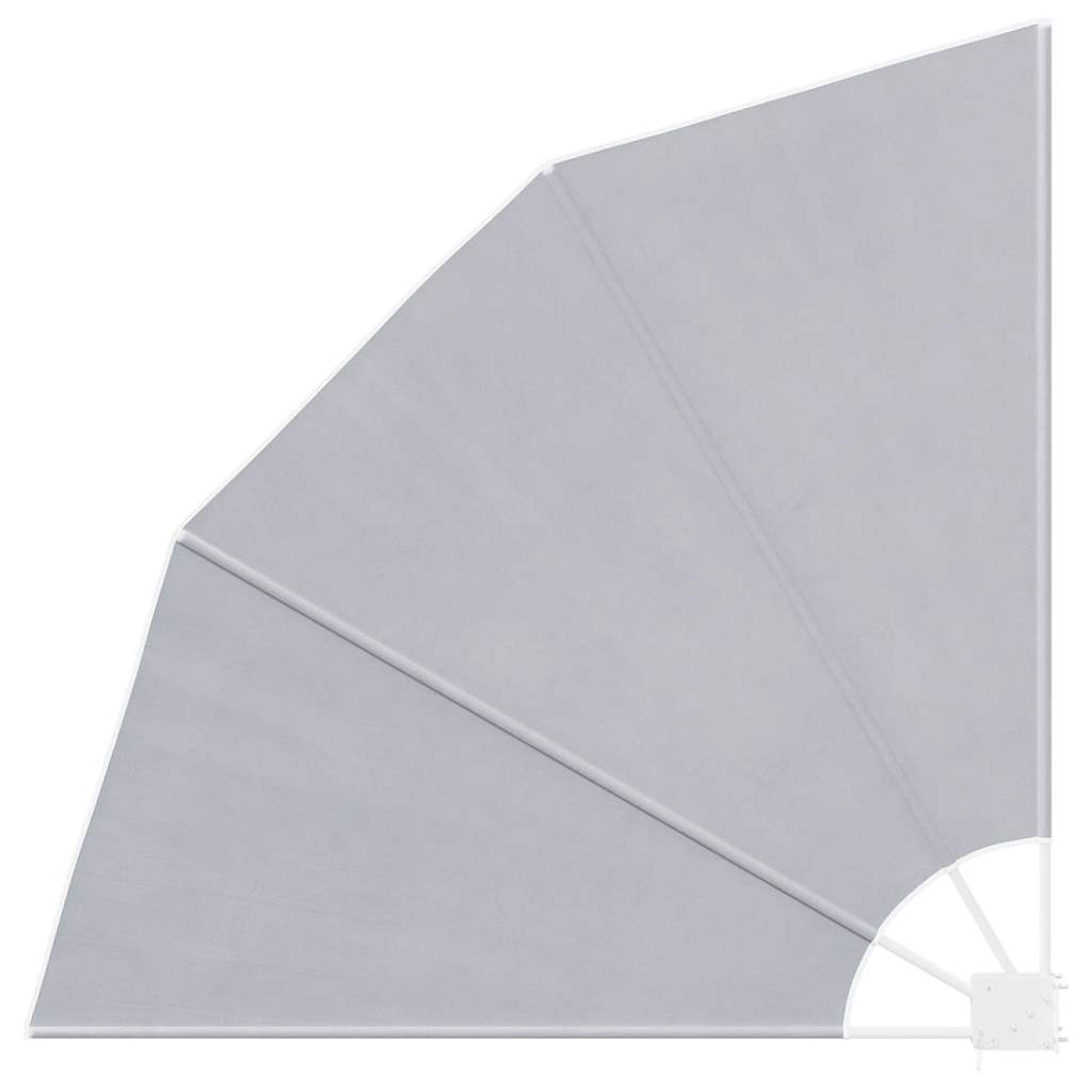 Collapsible Balcony Side Awning Grey 140x140 cm