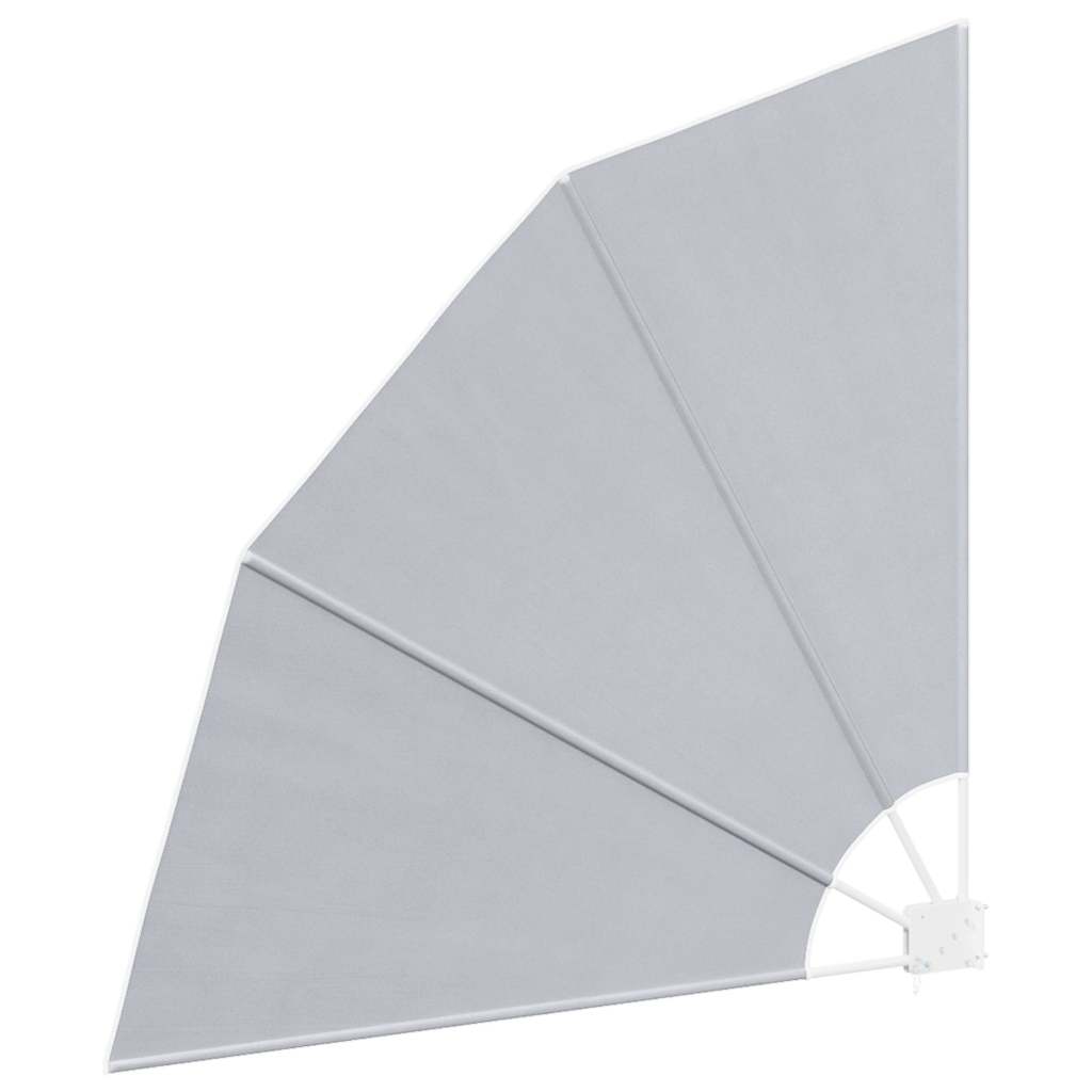 41575 vidaXL Collapsible Balcony Side Awning Grey 140x140 cm