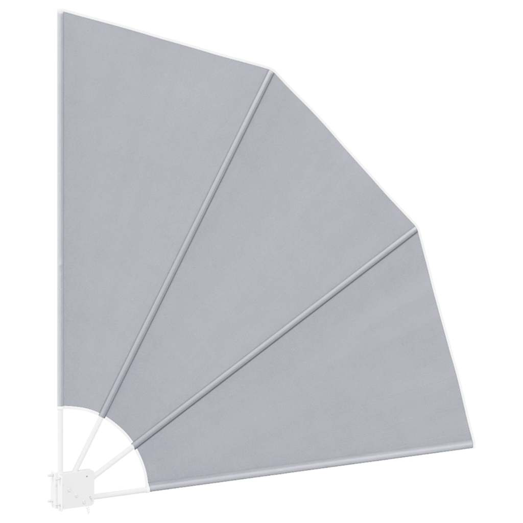 41575 vidaXL Collapsible Balcony Side Awning Grey 140x140 cm